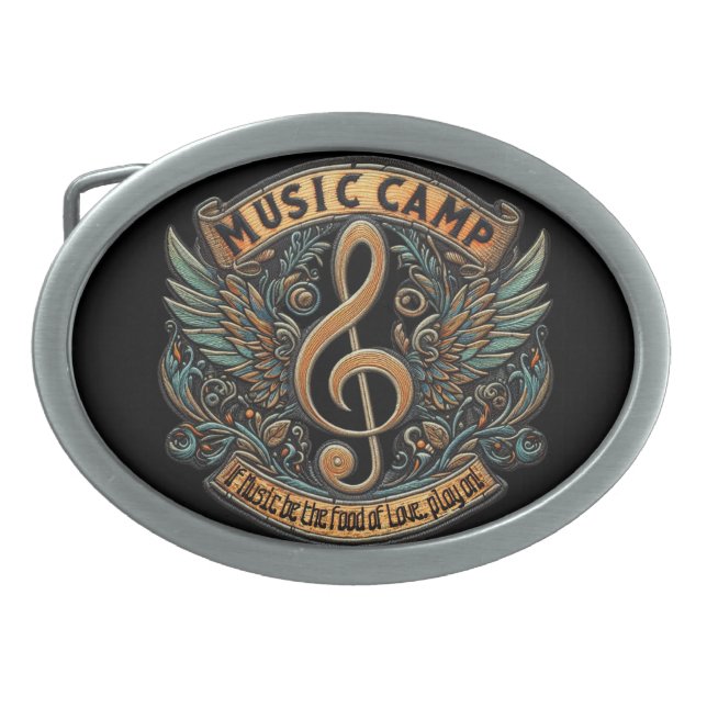 Music Camp Belt Buckle (Front)