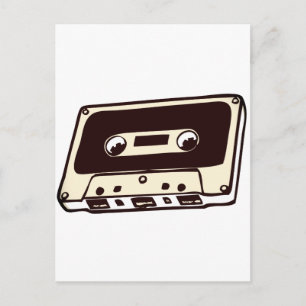 MUSIC CASSETE TAPE POSTCARD