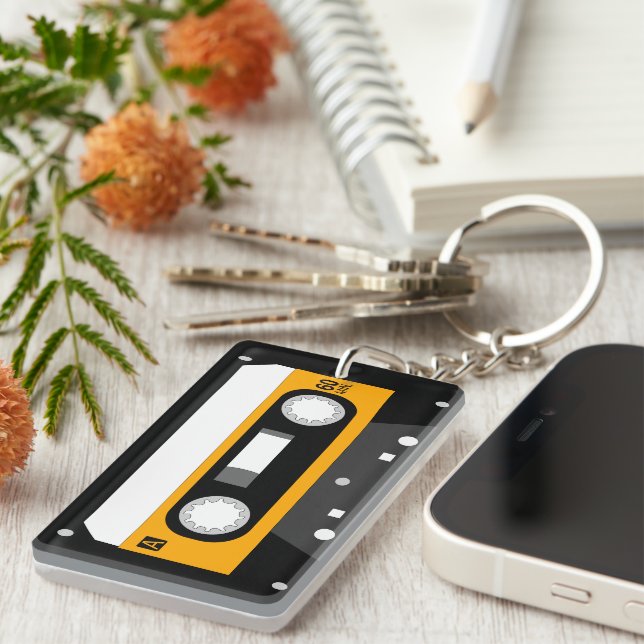 Music Cassette  Keychain (Front Right)