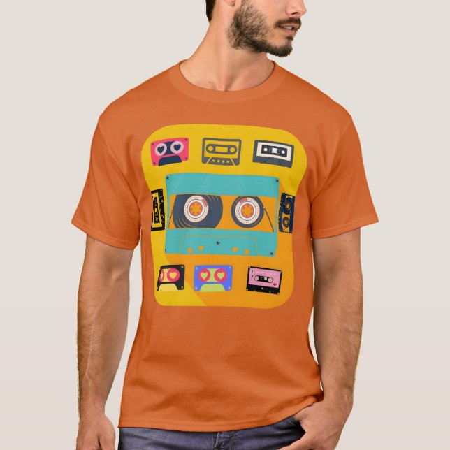 Music Cassette Music lovers T-Shirt (Front)