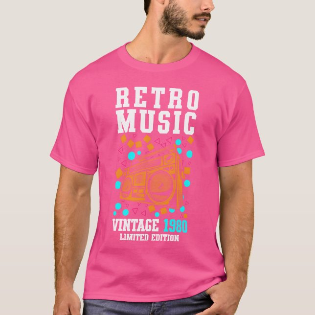 Music Cassette Year Audio girl T-Shirt (Front)