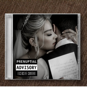 Music CD Album Cover Wedding Save The Date Invitation