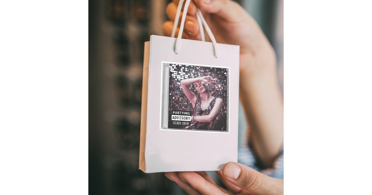 Cd Case Sticker Music CD Case Album Cover Birthday Party Sticker | Zazzle