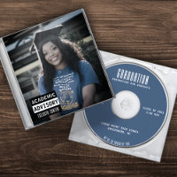 Music CD Case Album Cover Blue Graduation