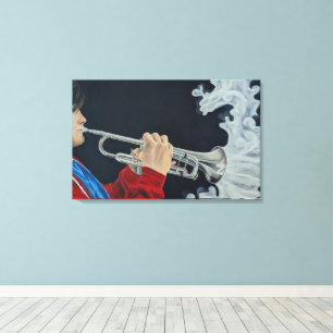 Music Challenges the Darkness Canvas Print