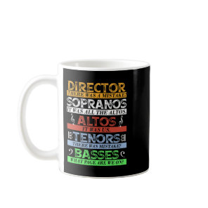 Music Choir Director Singer Coffee Mug