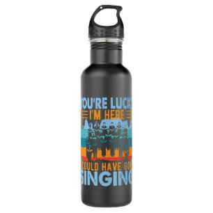 Music Choir gifts Musician Singer Stainless Steel Water Bottle