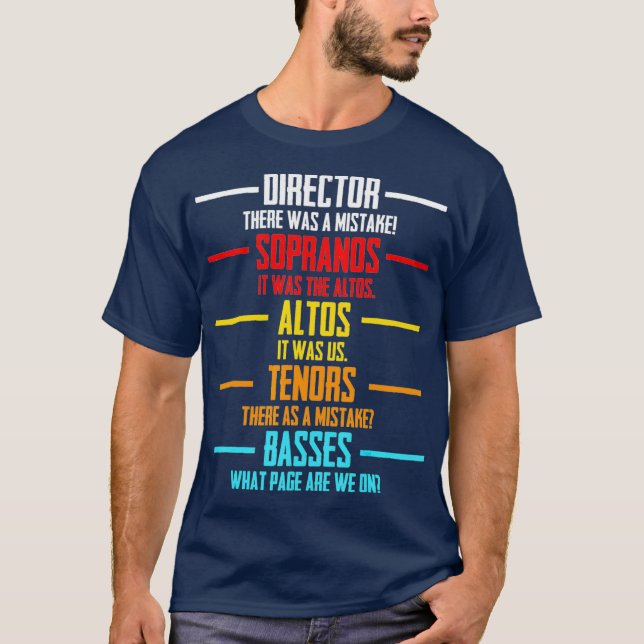 Music Choir Musician Appreciation For Theater T-Shirt (Front)