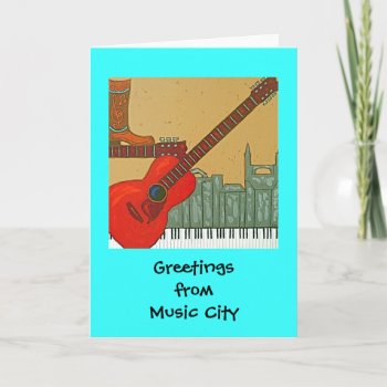 Music City Card by ronaldyork at Zazzle