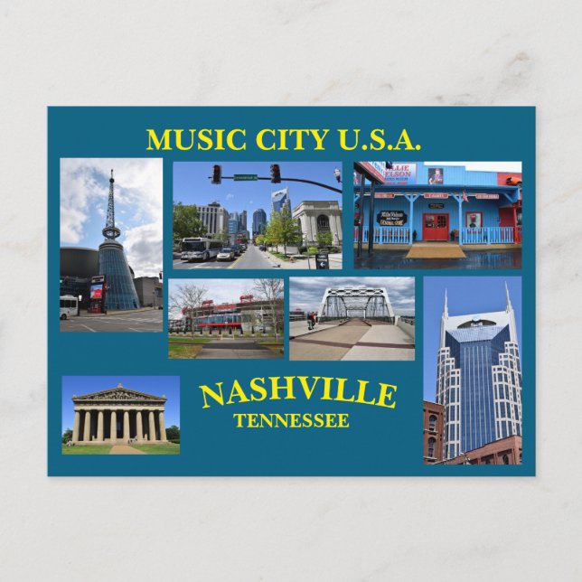  MUSIC CITY USA Postcard (Front)