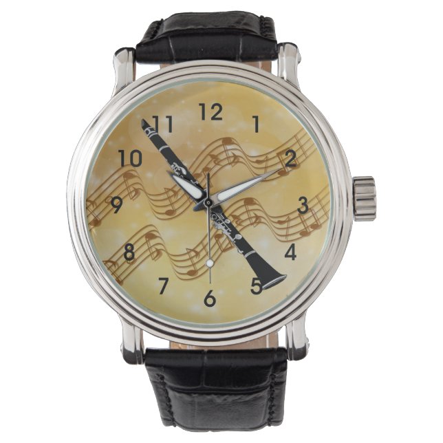 Music - Clarinet Design Watch (Front)