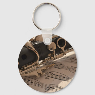 Music Clarinets Musical Notes Destiny Dance Fun Keychain