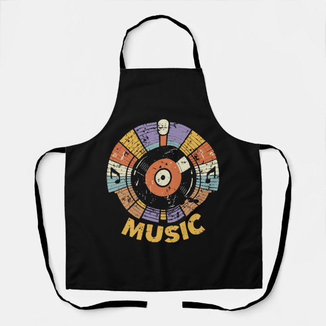 music classic retro apron (Front)