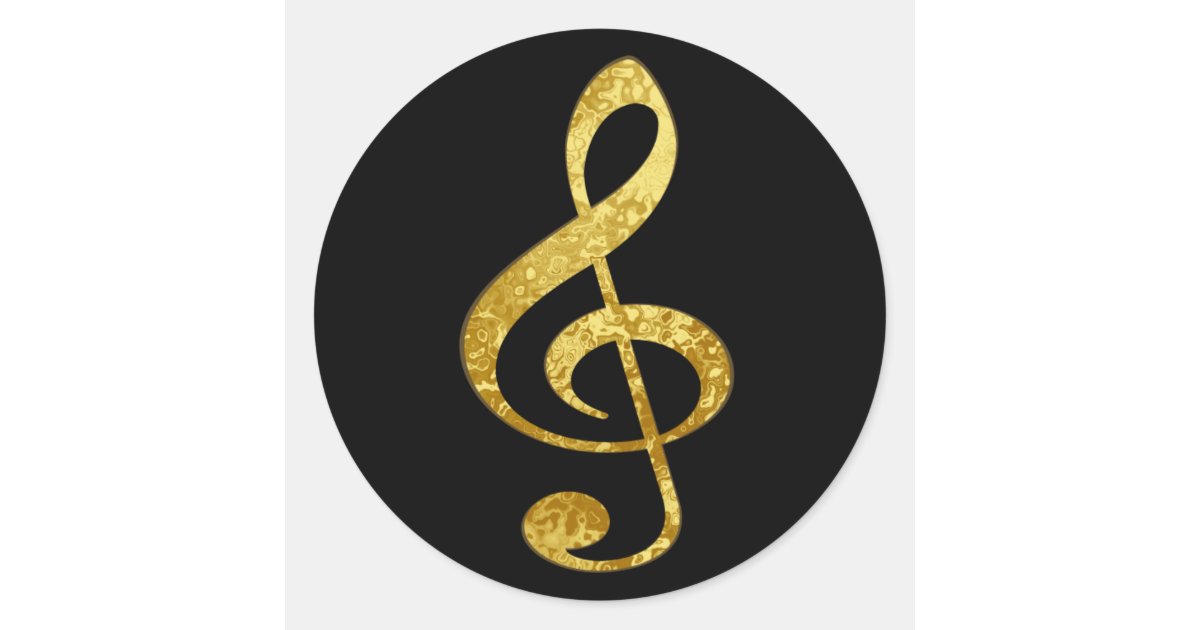 Music Classic Round Sticker Zazzle