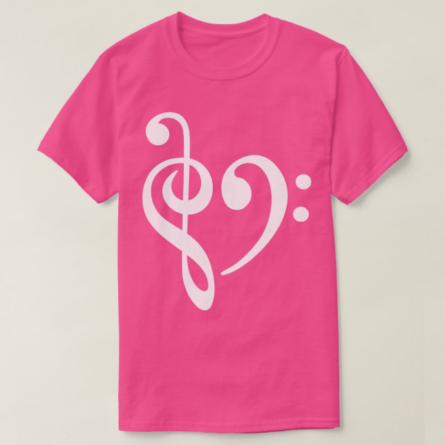 Music Clef Bass T-Shirt (Design Front)