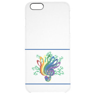 Music Clef Bouquet Clear iPhone 6 Plus Case