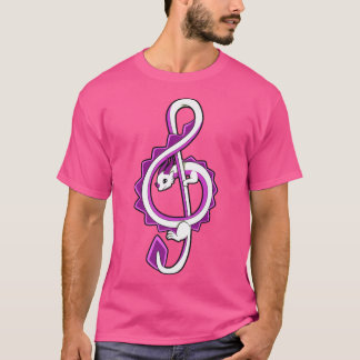 Music Clef Dragon Piano Player1818 T-Shirt