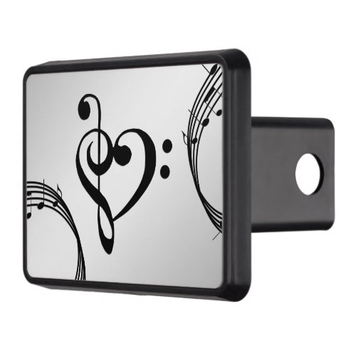 Music Clef Heart Hitch Cover