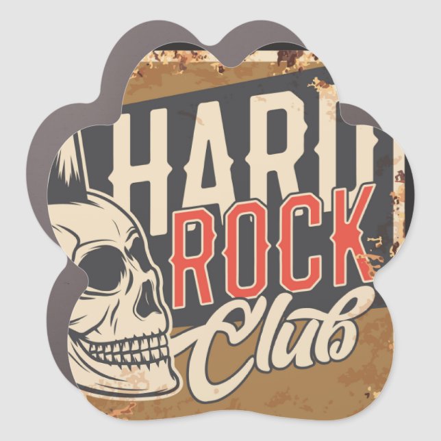 Music club car magnet (Front)