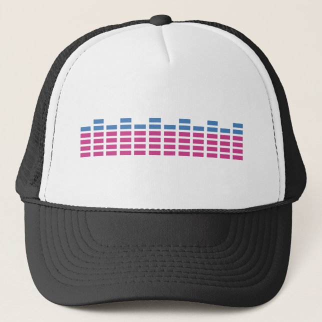 music club sound equalizer trucker hat (Front)
