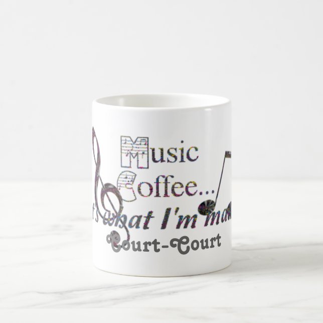 Music & Coffee Color Morph Mug (Center)