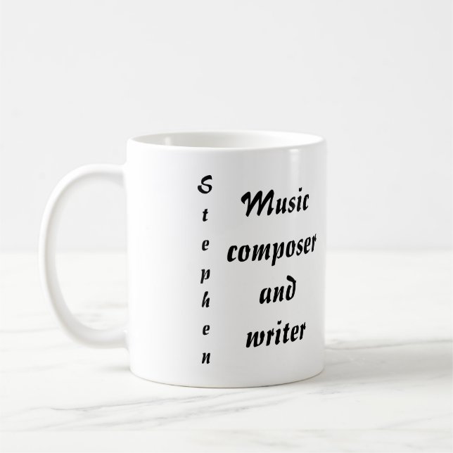 Music Composer And Writer Coffee Mug (Left)