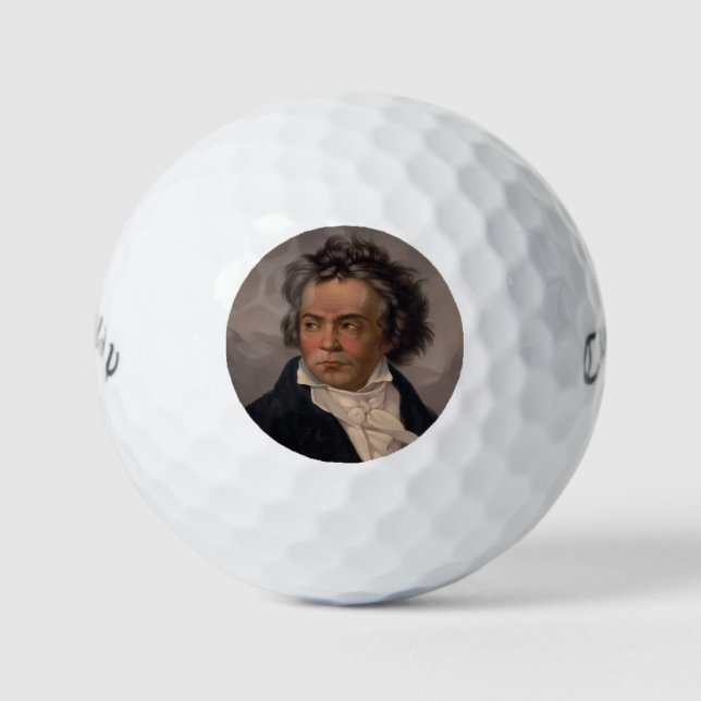 Music Composer Maestro Ludwig Beethoven Symphony  Golf Balls (Front)