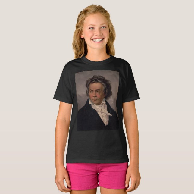 Music Composer Maestro Ludwig Beethoven Symphony  T-Shirt (Front Full)