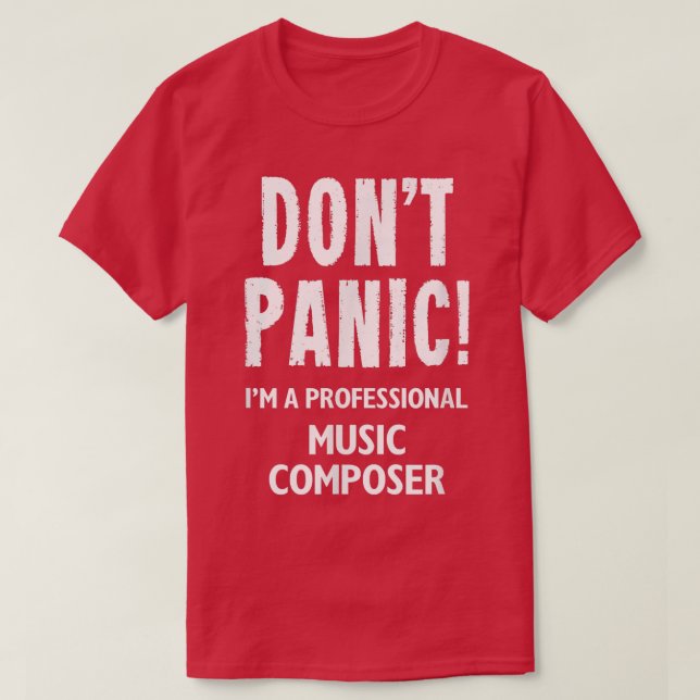 Music Composer  T-Shirt (Design Front)