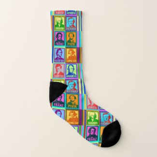 Music Composers | Pop Art All-Over-Print Socks
