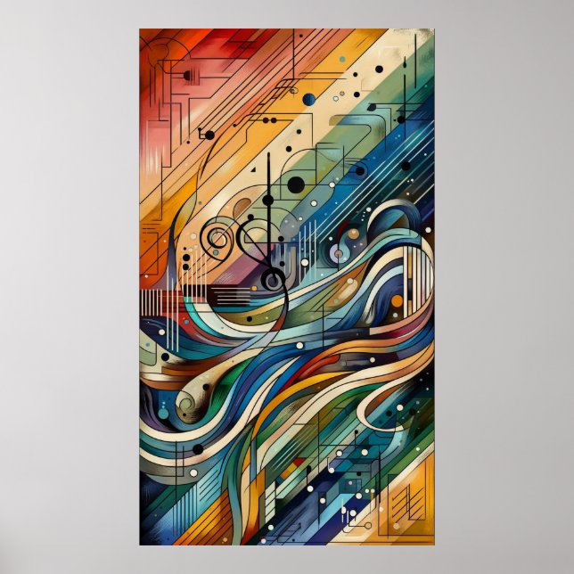 Music composition - lyrical abstract piece 09 poster (Front)