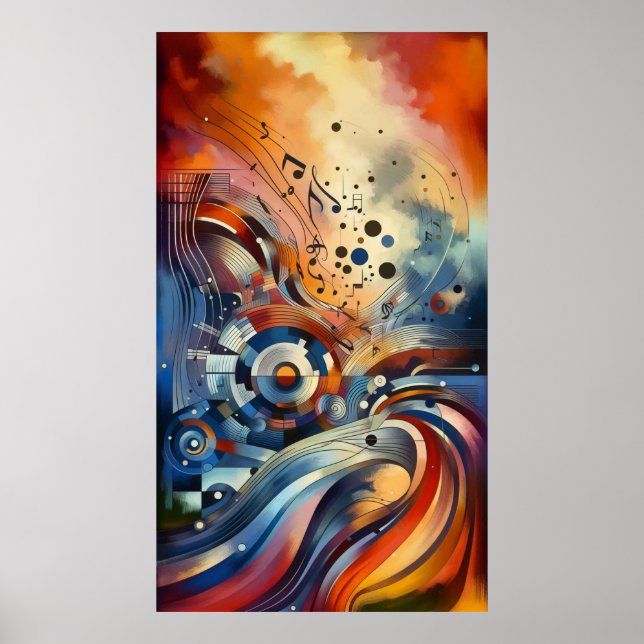 Music composition - lyrical abstract piece 13 poster (Front)