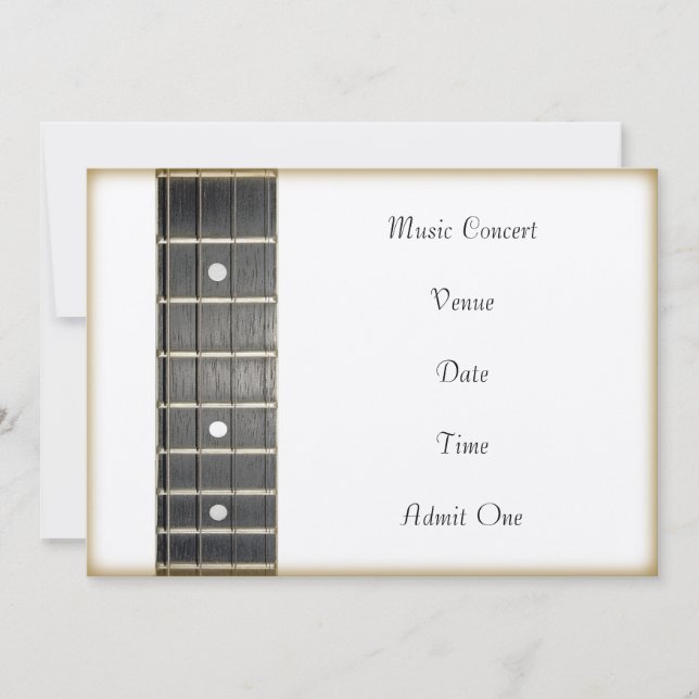 Music Concert Admission Ticket Invitation Card (Front)