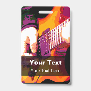 Music Concert Event Badge Templates