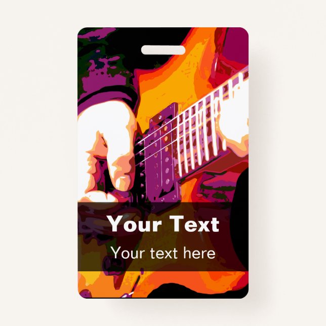 Music Concert Event Badge Templates (Front)