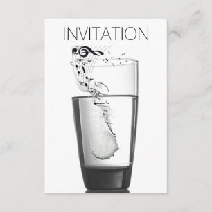 Music Concert Festival Minimalism Vip Invitation