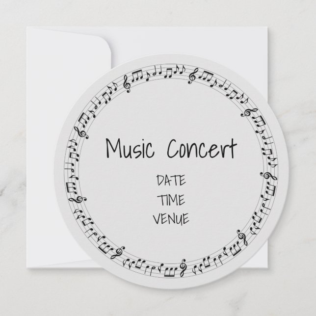 Music concert for kids or students performance invitation (Front)