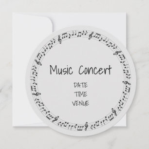 Music concert for kids or students performance invitation