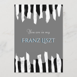 Music Concert house party Piano abstract Invitation