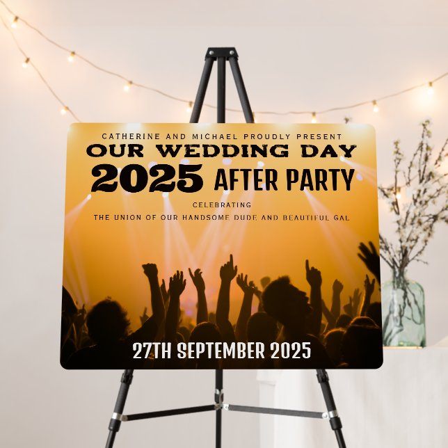 Music Concert Themed Wedding Foam Board (In Situ (Stand))