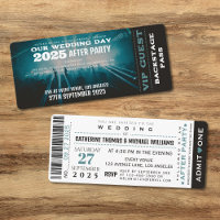 Music Concert VIP Ticket And RSVP Wedding