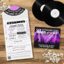 Music Concert VIP Ticket With RSVP Wedding All In One Invitation