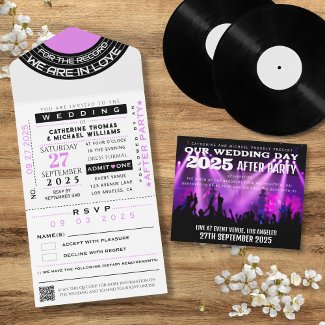 Music Concert VIP Ticket With RSVP Wedding