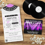 Music Concert Vip Ticket With Rsvp Wedding All In One Invitation at Zazzle