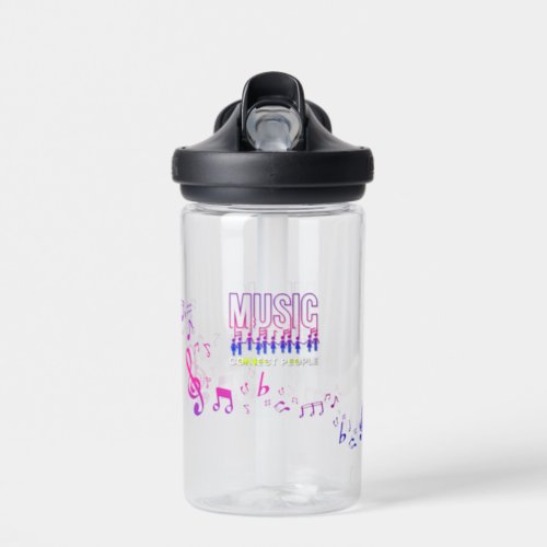 Music Connects People  14oz Water Bottle