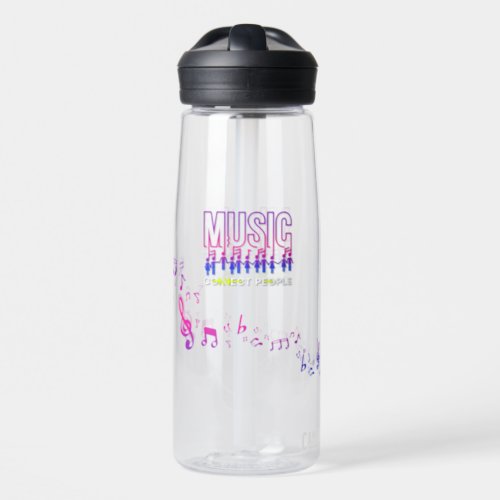 Music Connects People  25oz Water Bottle