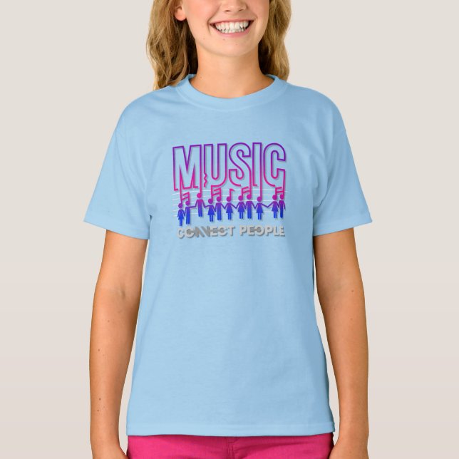 Music Connects People | Kids T-Shirt (Front)