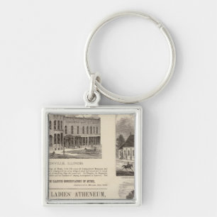 Music Conservatory, school, church Keychain