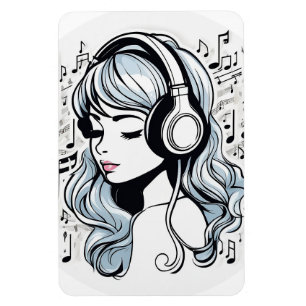 Music Creating happiness Magnet