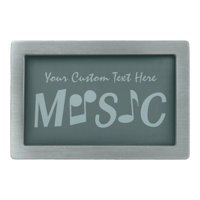MUSIC custom belt buckle (Front)